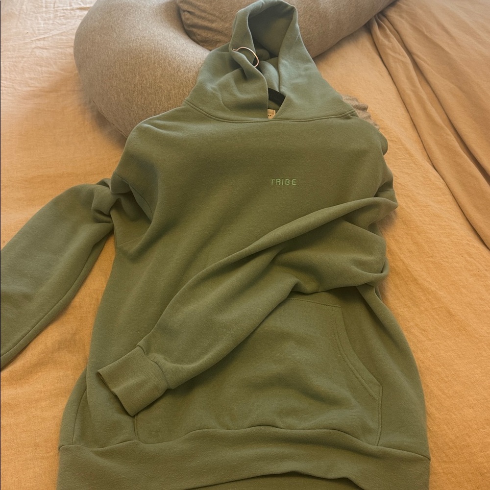 Women's Teal Hoodie and Sweatpants Set - Picture 3 of 5